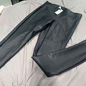 NWT faux leather leggings from express